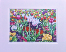 Load image into Gallery viewer, Dancing Tulips original and print