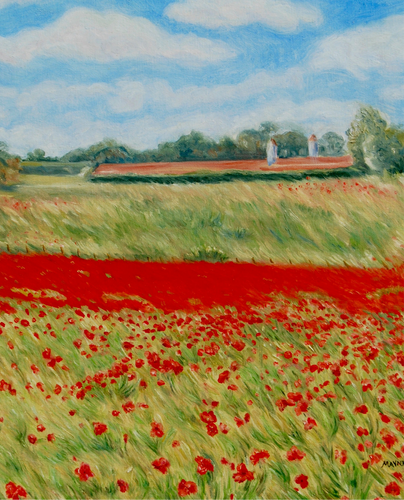 Norfolk Poppy Field - Original Painting