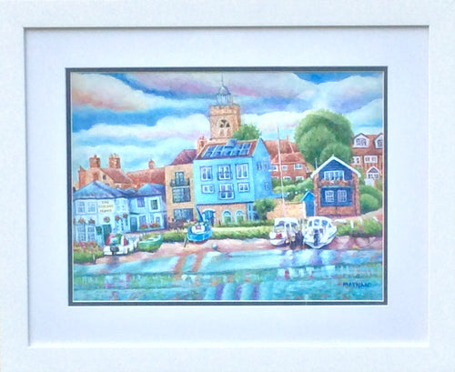 Sailboats moored at Wivenhoe Waterfront, SOLD