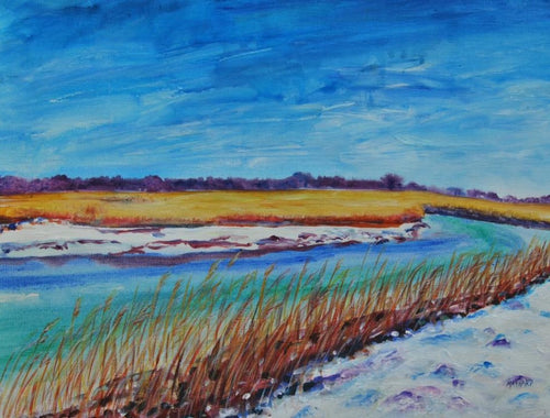 Frost Morning in Snape Maltings Original Art image 1